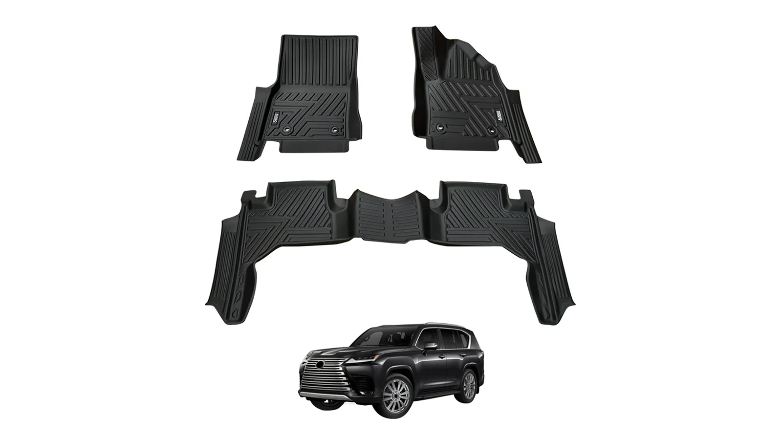 AUSGO 5D Floor Mats for Lexus LX Series LX500D LX600 2021-Onwards