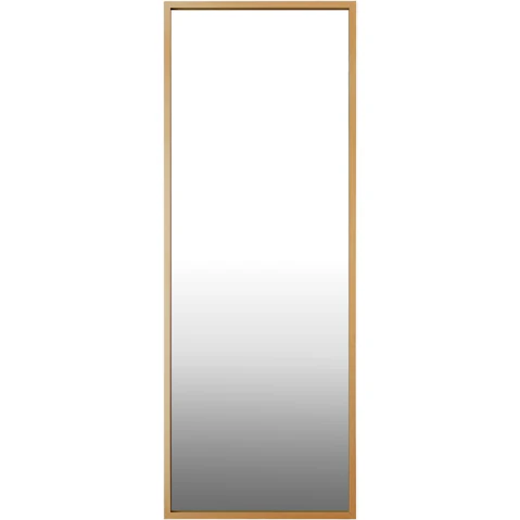 Oikiture Wood Full Length Free Standing Rectangle Floor Mirror - 166 x 60cm
