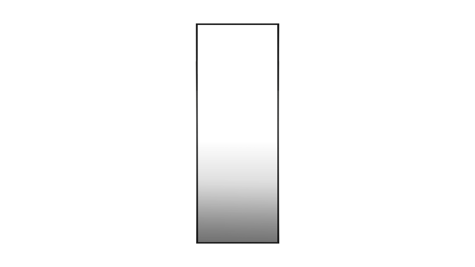 Oikiture 166 x 60cm Full Length Free Standing Dressing Floor Mirror - Black