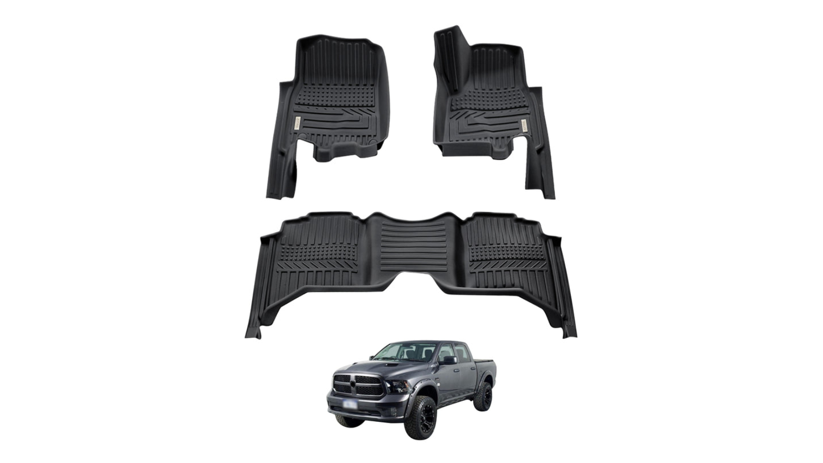 AUSGO 5D Floor Mats for RAM 1500 DS Series Crew Cab 2017-2022