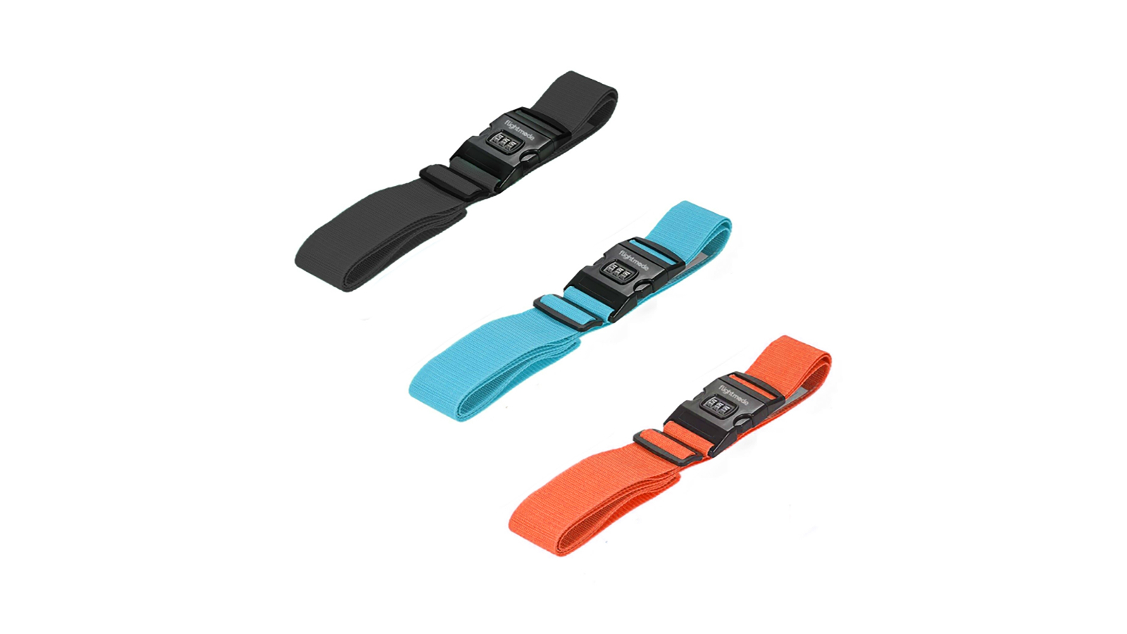 Flightmode 3 Dial Travel Bag Strap - Assorted