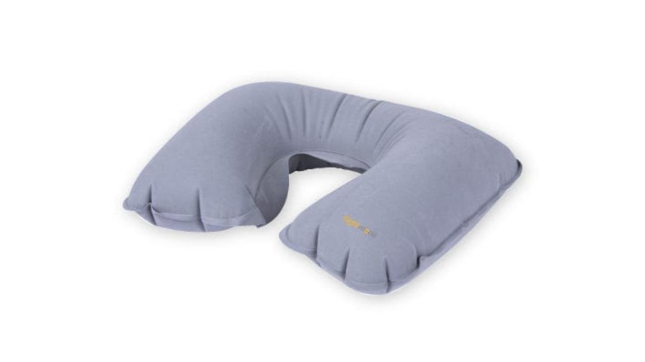Flightmode Lightweight Inflatable Travel Neck Pillow - Grey