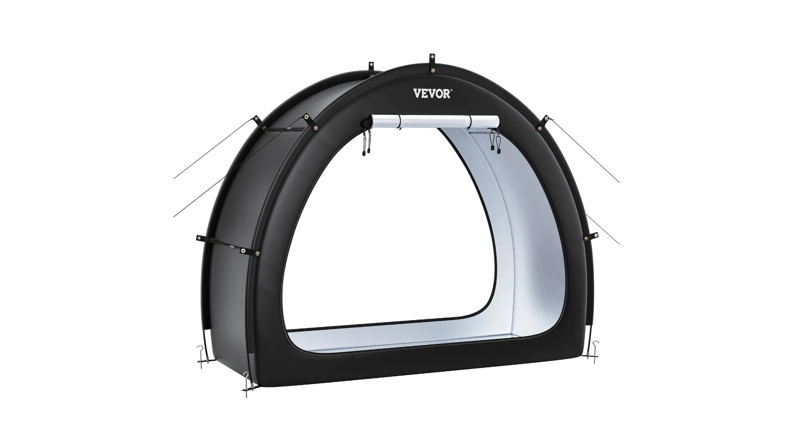 Pretty & Practical 1-2 Bikes Waterproof Fan-Shaped Storage Tent with Ventilated Window