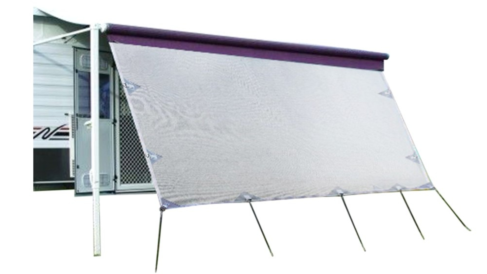 Serrano Caravan Privacy Screen Side Sunscreen Sun Shade for 17ft Roll Out Awning - 4.9m