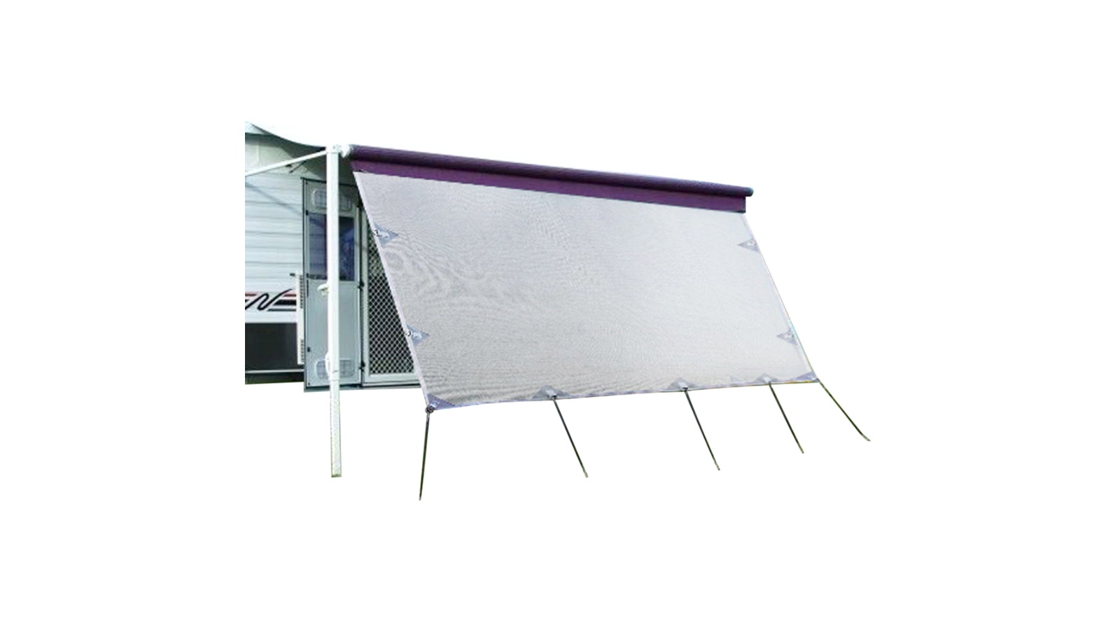 Serrano Caravan Privacy Screen Side Sunscreen Sun Shade for 13ft Roll Out Awning - 3.7m