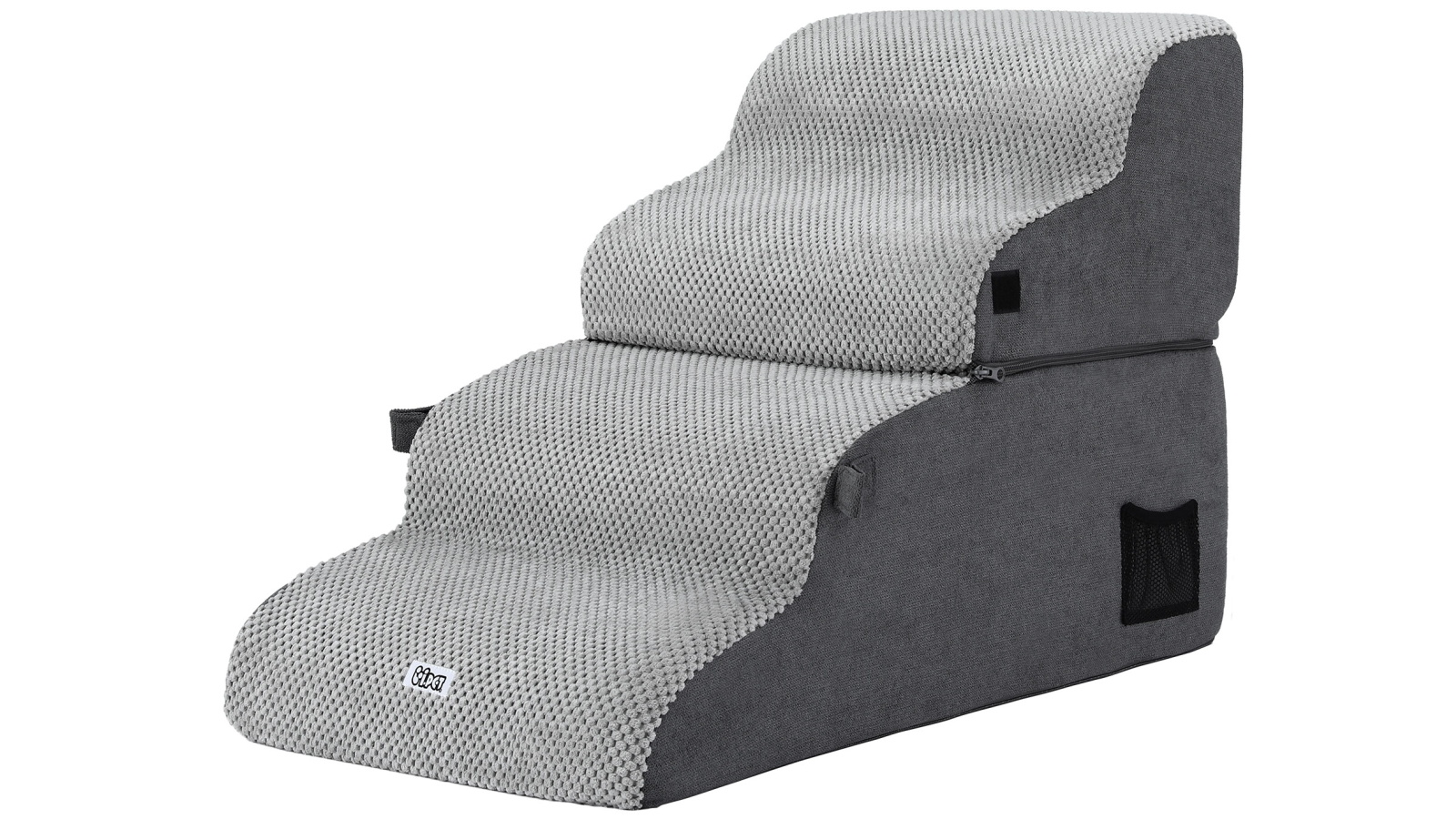 i.Pet 2-in-1 Indoor Washable Dog Stairs and Bed - Grey