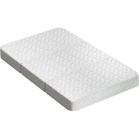 Giselle Bedding Foldable Camping Mattress with Cover - White