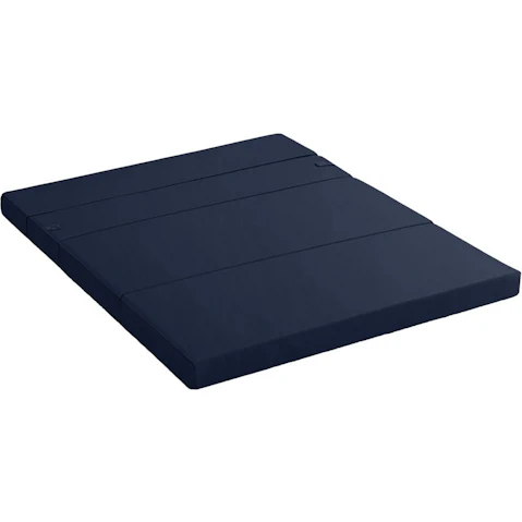 Giselle Folding Foam Mattresses Portable Floor Mat Blue Double