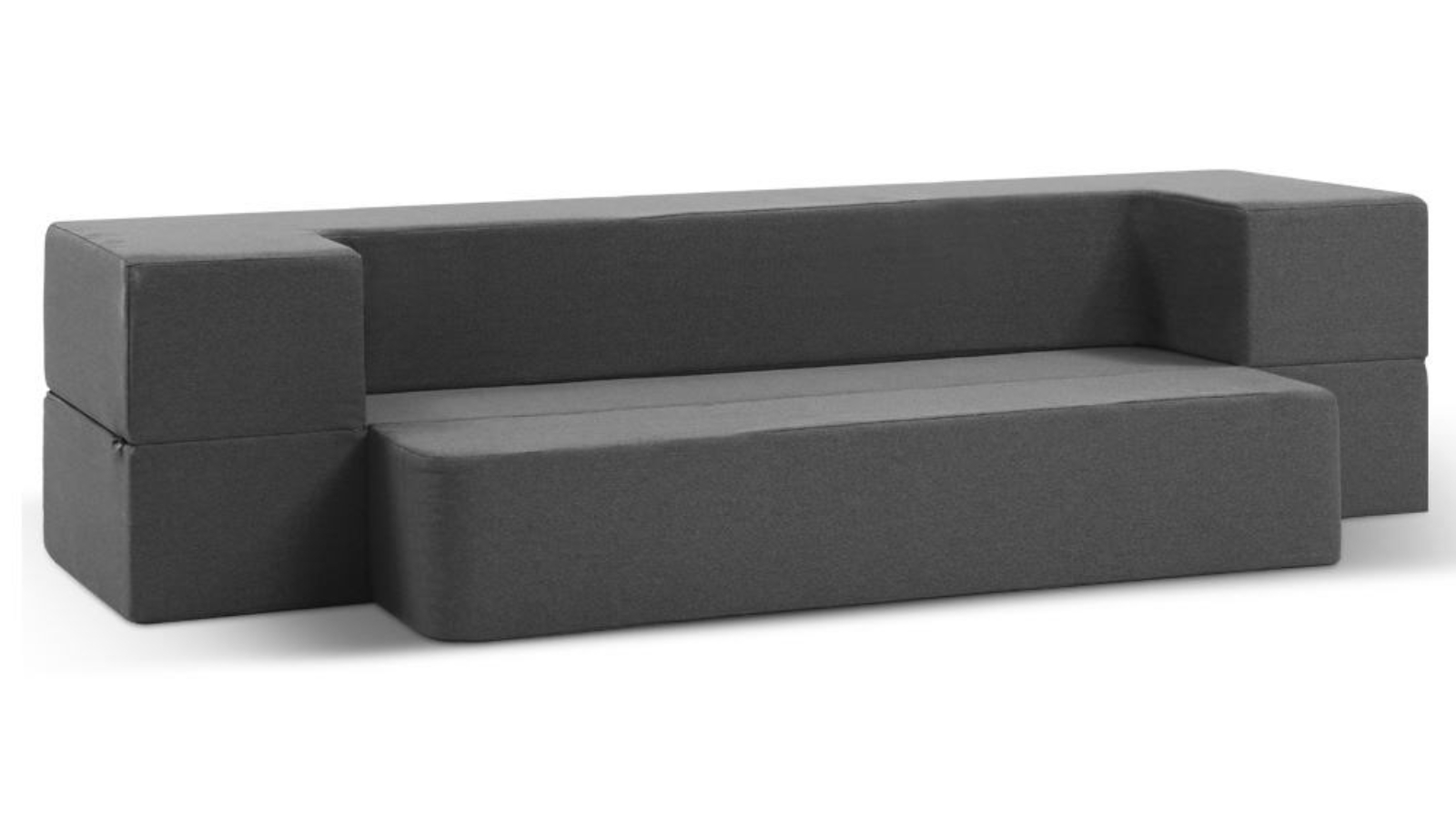 Giselle Bedding Convertible Camping Foam Mattress - Grey