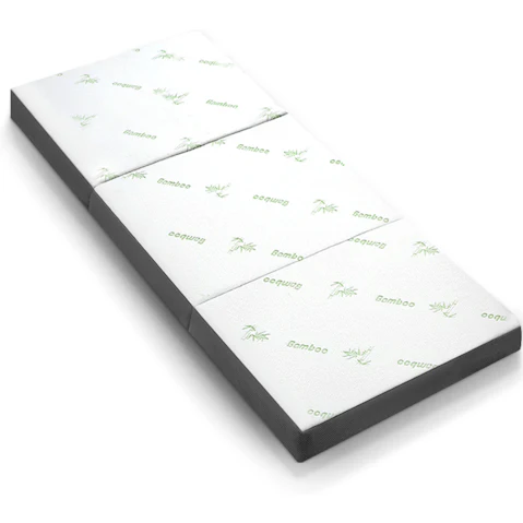 Giselle Bedding Camping Foam Mattress - White/Grey