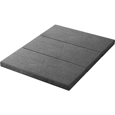 Giselle Bedding Camping Folding Queen Foam Mattress - Grey