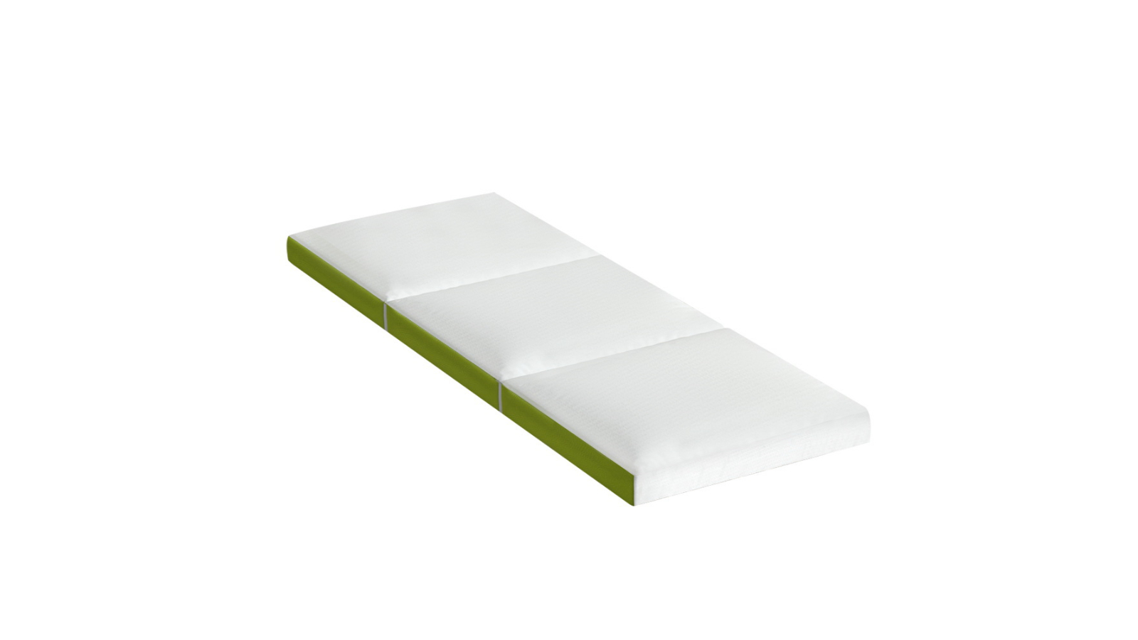 Giselle Bedding Green Foldable Camping Single Mattress - White Green