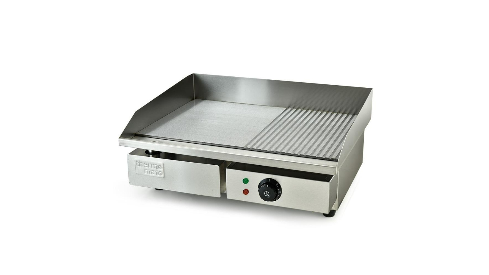 Thermomate 2400W Half Rib Electric Griddle - 55 x 35cm