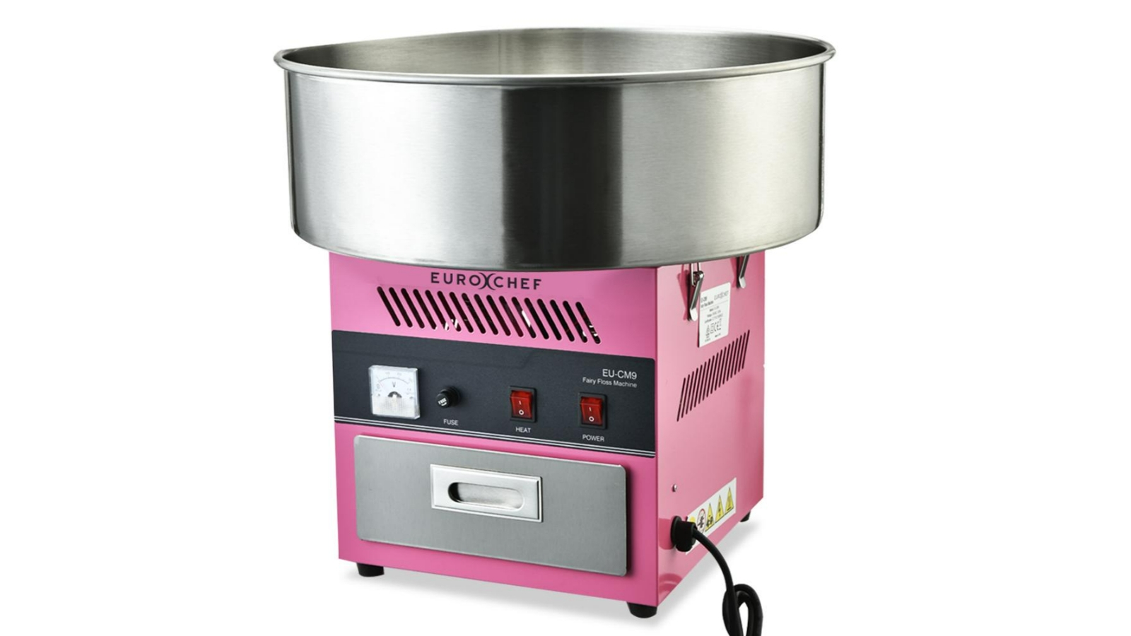 Eurochef 1100W Commercial Fairy Floss Cotton Candy Maker Machine