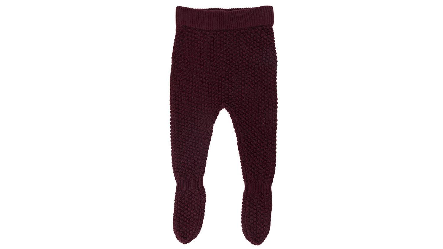 Ponchik Ruby Footed Bubble Knit Pant Leggings - 3-6 months
