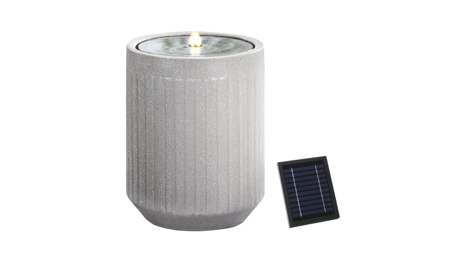 Gardeon LED Solar Water Fountain - Beige
