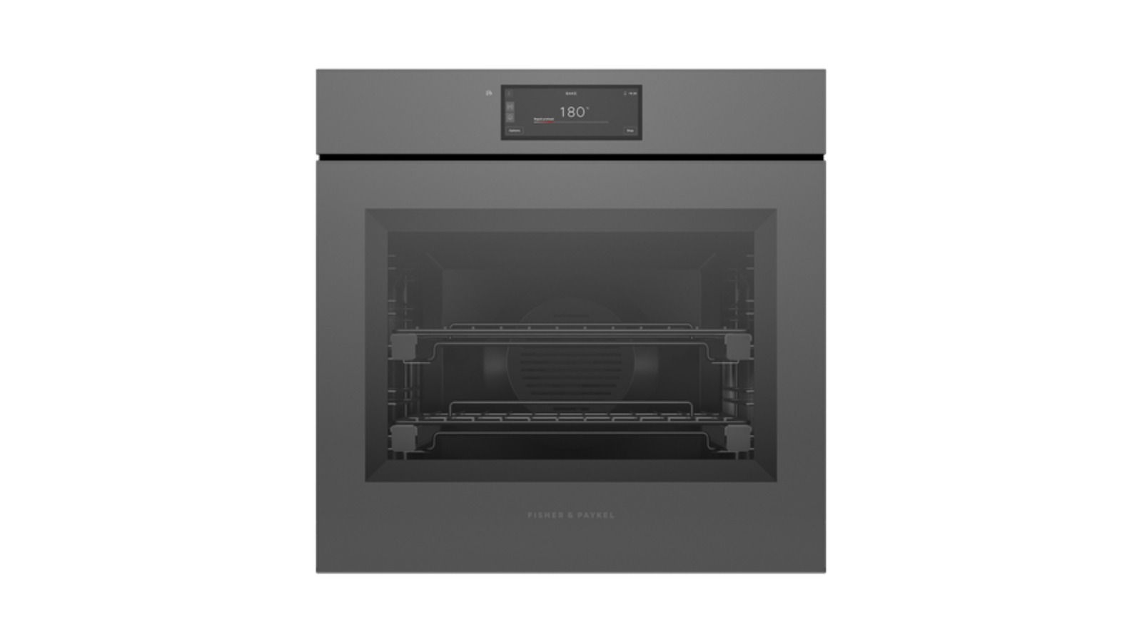 Fisher & Paykel 60cm Series 11 Handleless Pyrolytic Oven - Grey Glass