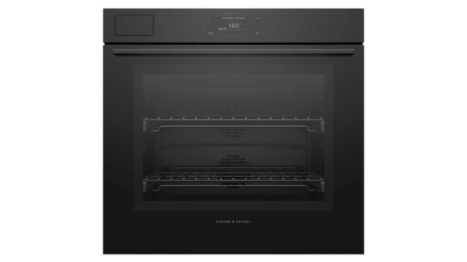 Fisher & Paykel 76cm Series 11 Minimal Steam Assist Pyrolytic Oven - Black Glass
