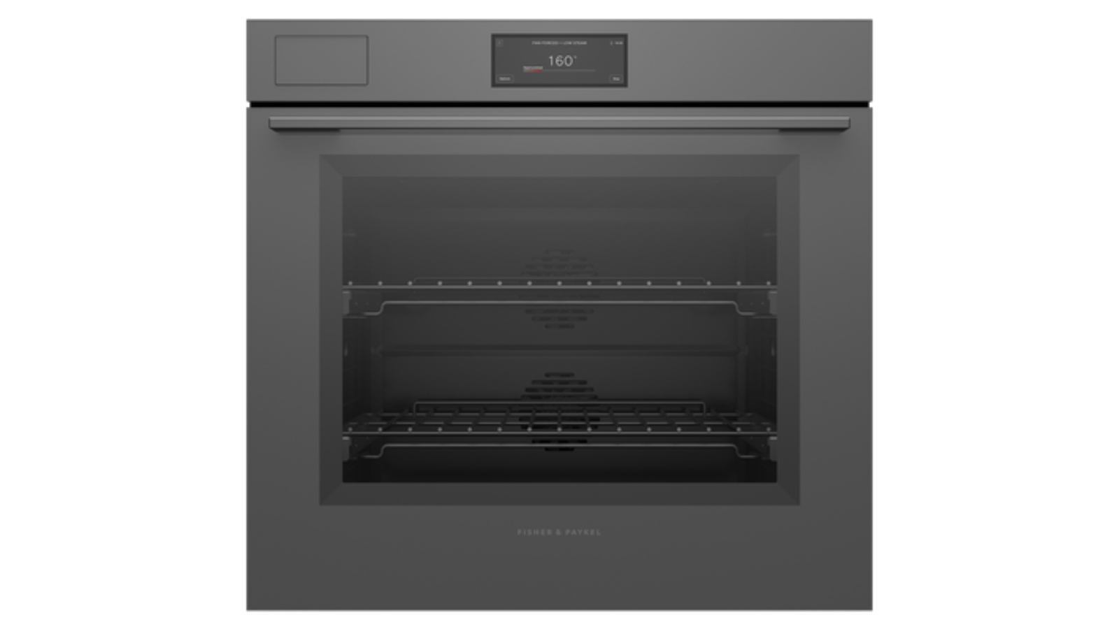 Fisher & Paykel 76cm Series 11 Minimal Steam Assist Pyrolytic Oven - Grey Glass