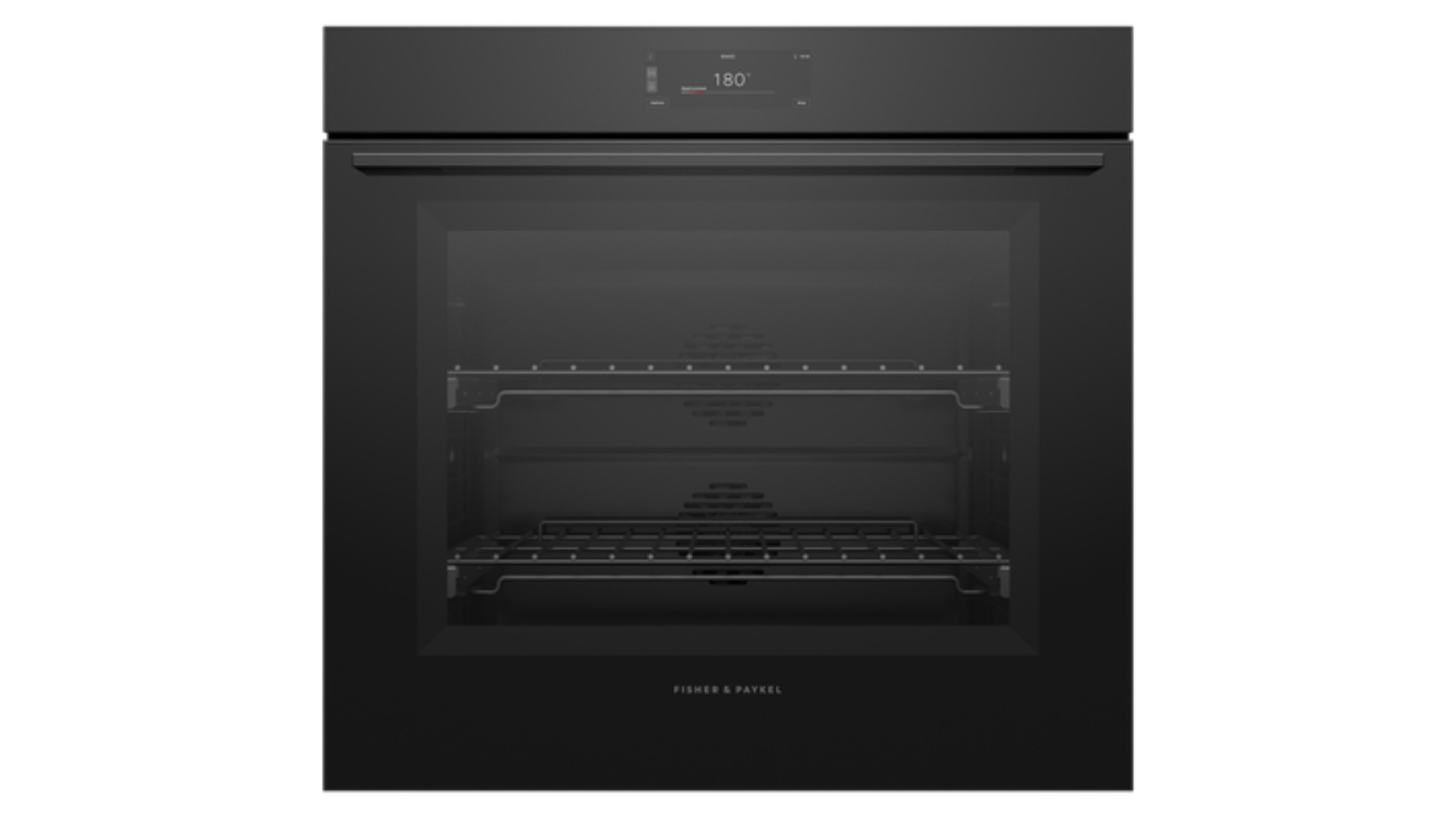 Fisher & Paykel 76cm Series 9 Minimal Pyrolytic Oven - Black Glass