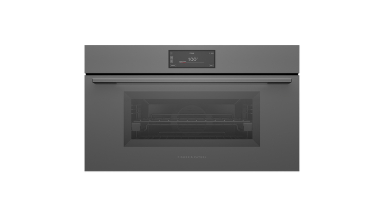 Fisher & Paykel 76cm Series 9 Minimal Compact Combi-Steam Oven - Grey Glass