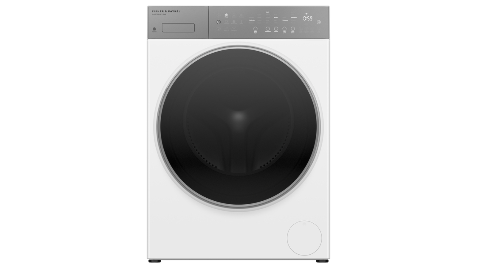 Fisher & Paykel 10kg Series 5 Contemporary FlexiDose Front Load Washing Machine - White