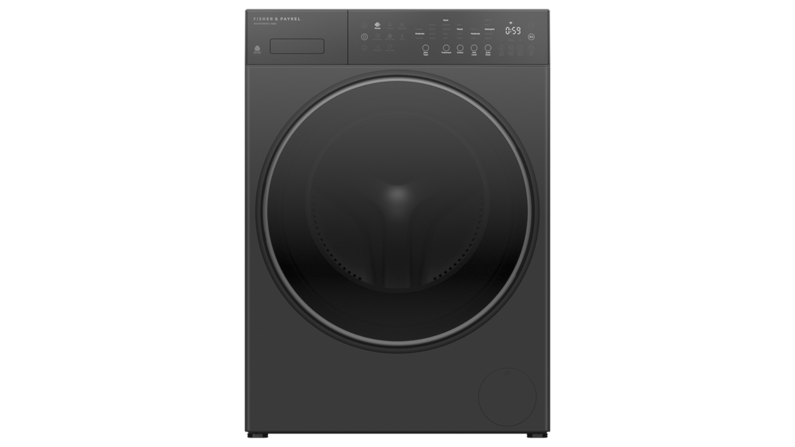 Fisher and Paykel 10kg Series 5 Contemporary Front Load Washing Machine - Graphite