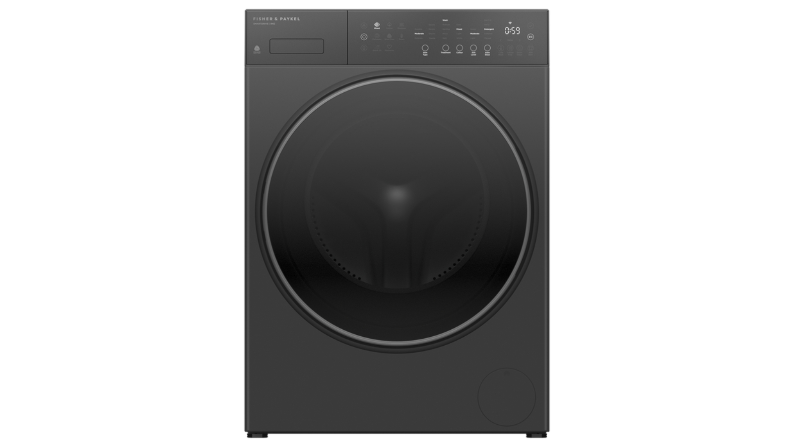 Fisher and Paykel 9kg Series 5 Contemporary Front Load Washing Machine - Graphite