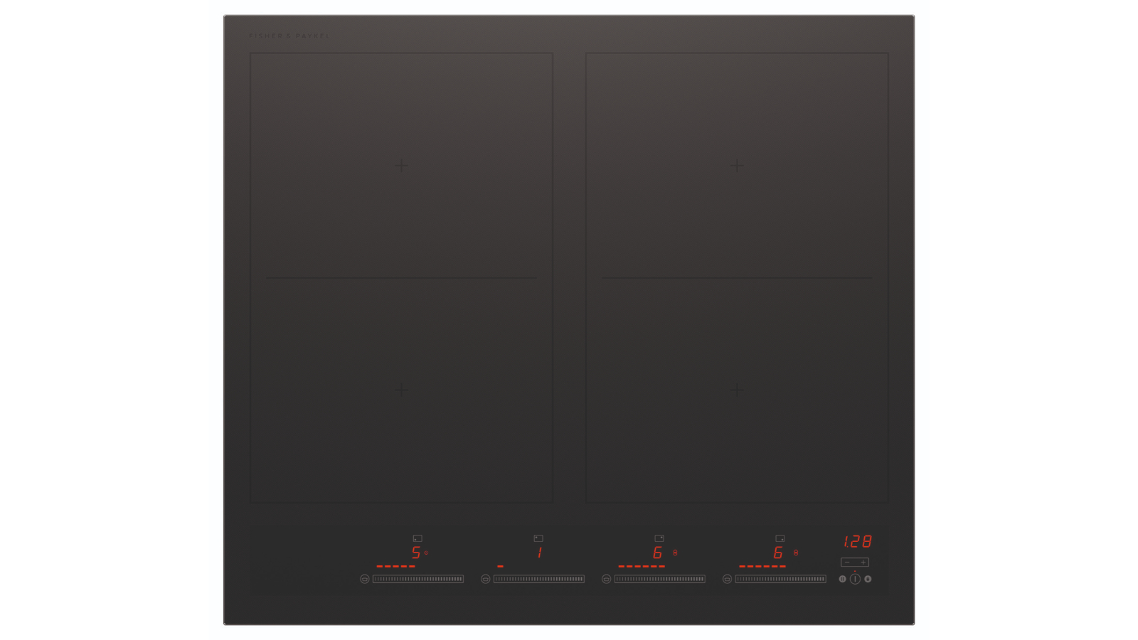 Fisher & Paykel 60cm Series 7 2 SmartZone 4-Zone Induction Cooktop - Black