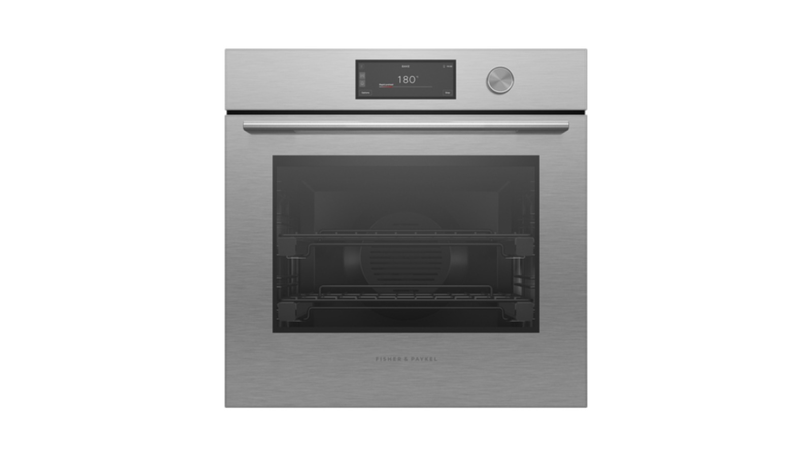 Fisher & Paykel 60cm Series 9 Contemporary Pyrolytic Oven - Brushed Silver