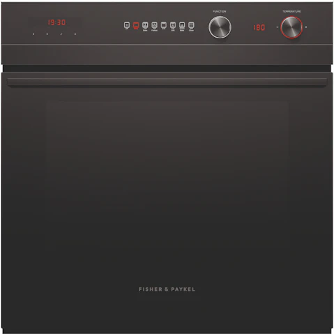 Fisher & Paykel 60cm Series 5 Contemporary Pyrolytic Oven 7 Function - Black