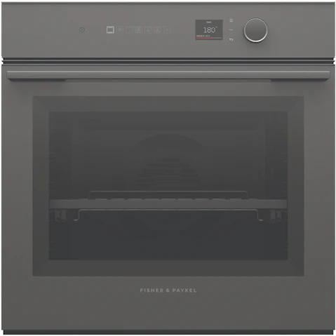 Fisher & Paykel 60cm Series 7 Minimal Pyrolytic Oven - Grey Glass