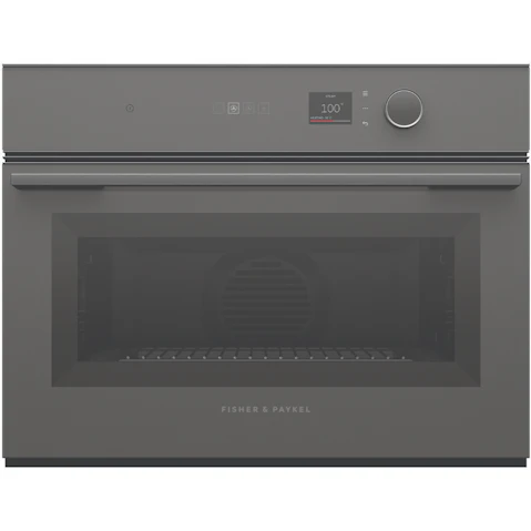 Fisher & Paykel 60cm Minimal Compact Combi-Steam Oven - Grey Glass