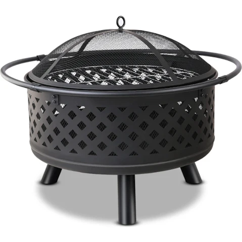 Grillz BBQ Grill Fire Pit - 76cm