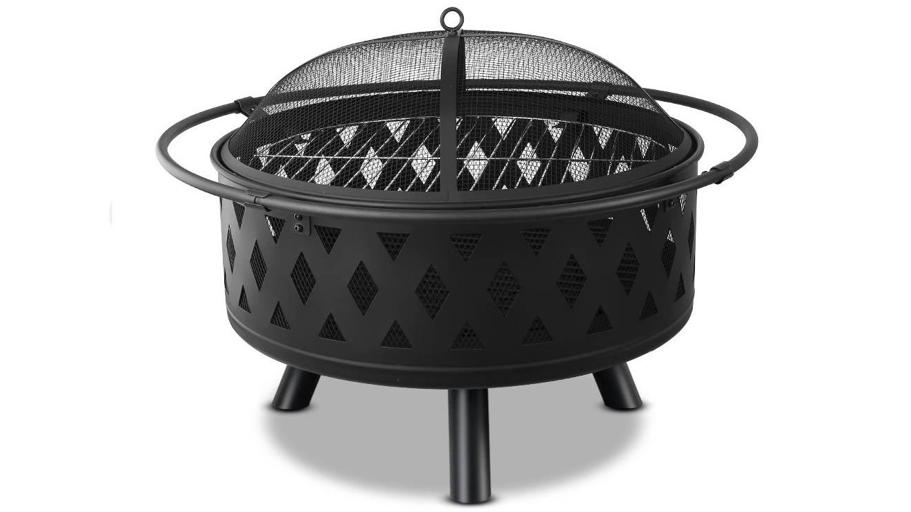 Fire Pit BBQ Grill Portable Fireplace 30 inch