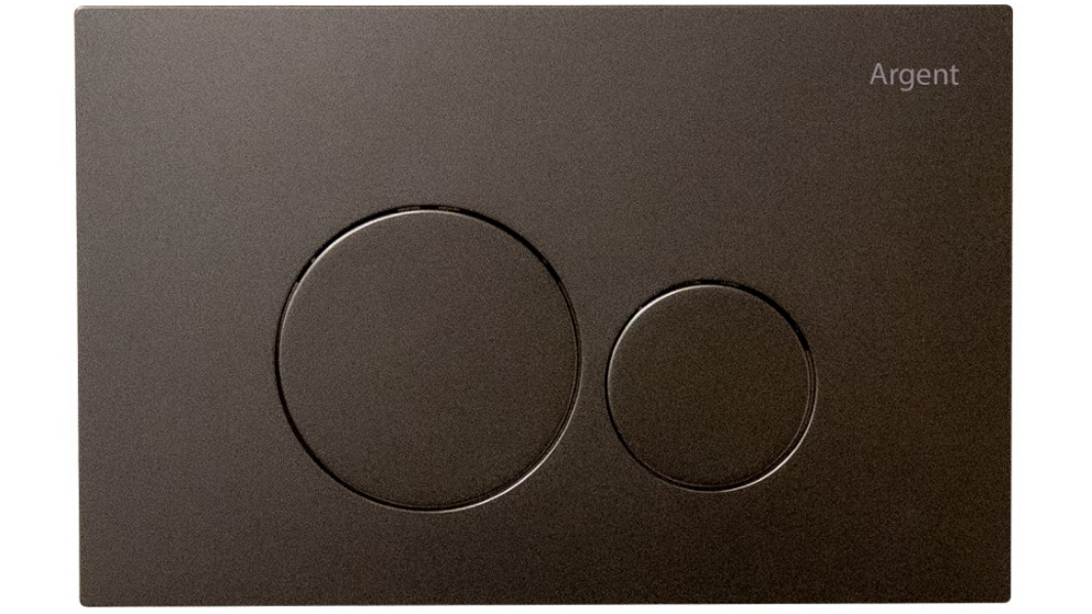 Argent Grace Pneumatic Round Flush Plate - Gunmetal