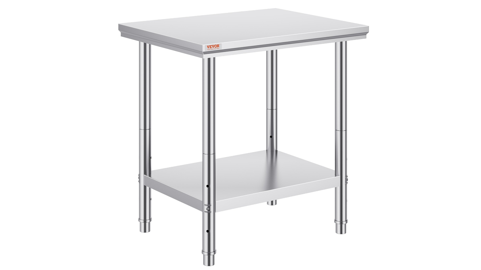 Pretty & Practical Non-Magnetic Stainless Steel Kitchen Work Table