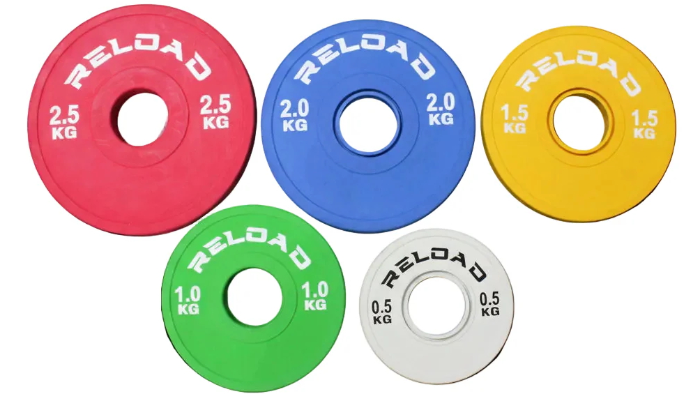 Fitness Hero Olympic Rubber Fractional Plates Full Set - 5 Pairs
