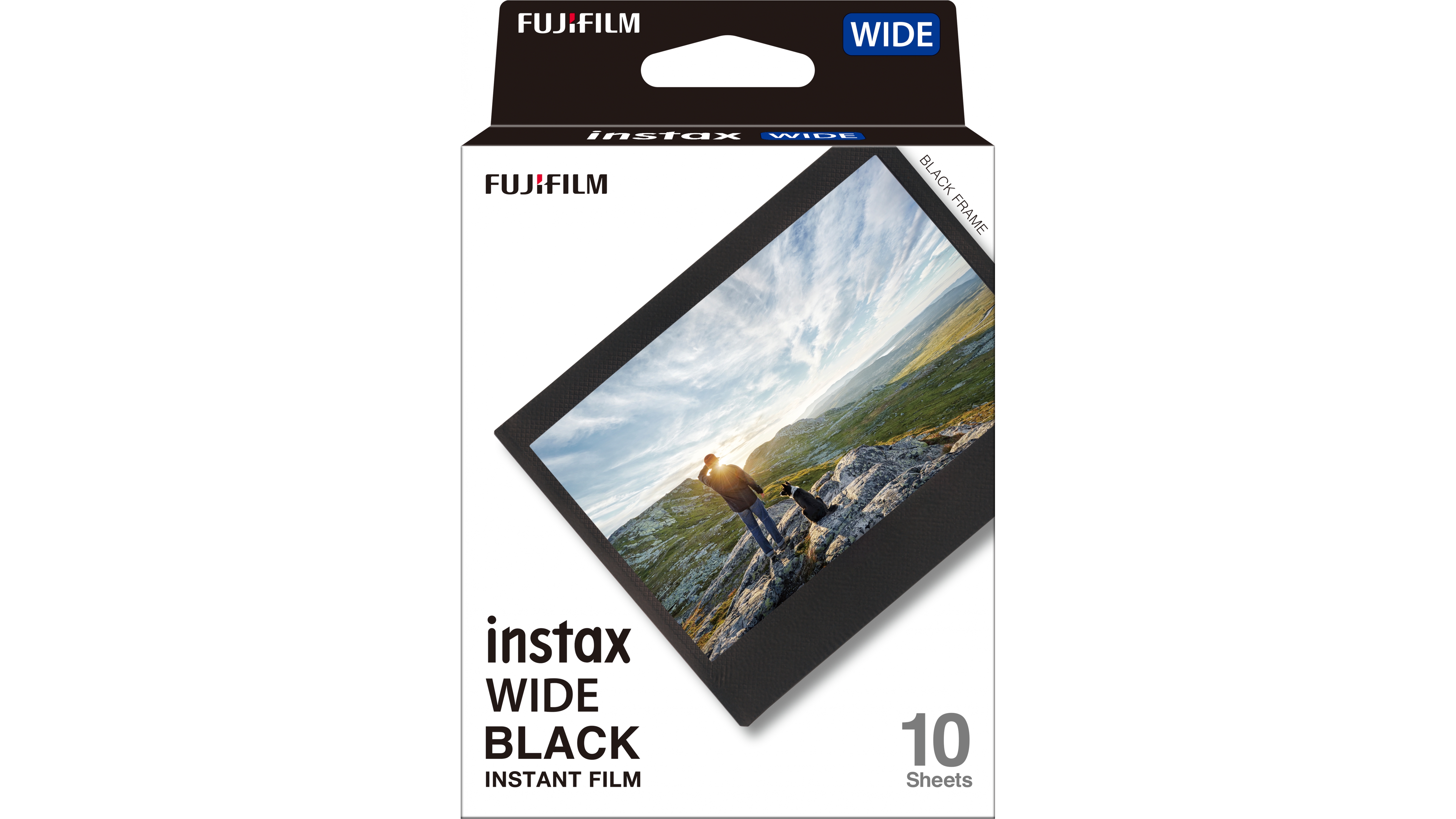 Instax WIDE 10 Pack Instant Film - Black Frame