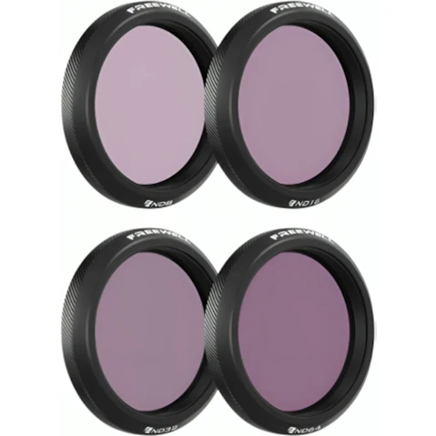 Freewell Pack of 4 Standard Day ND Filters for DJI Osmo Action 5 Pro (ND8 16 32 64)
