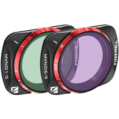 Freewell Pack of 2 DJI Osmo Pocket 3 Variable ND MIST Edition Filter Set