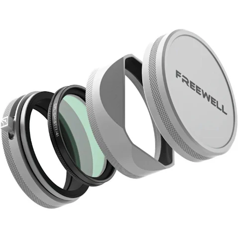 Freewell CPL/GMIST (1/4) Hybrid Filter Kit with Lens Hood for FUJI X100 Series - Silver