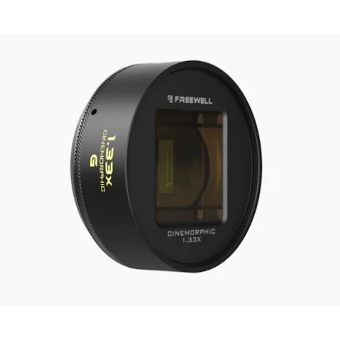 Freewell 1.33x Anamorphic Lens with 1.7cm Mount for Freewell iPhone Case - Gold