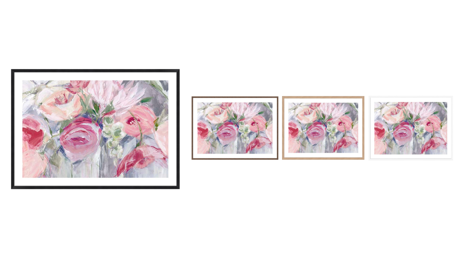 La Grolla Fresh Flowers in a Vase Frame Wall Art