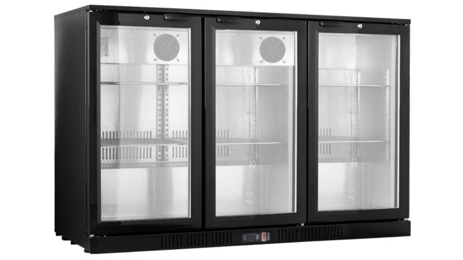 Thermaster Commercial Three Door Black Magic Underbench Drink Cooler