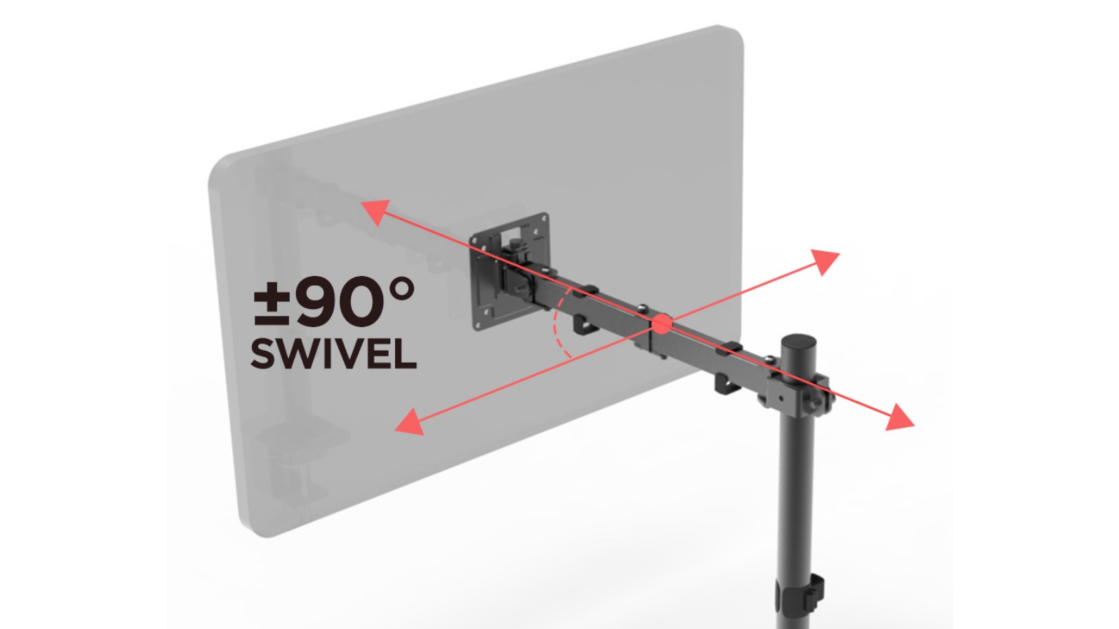 Viviendo Steel Single Monitor Mount Harvey Norman