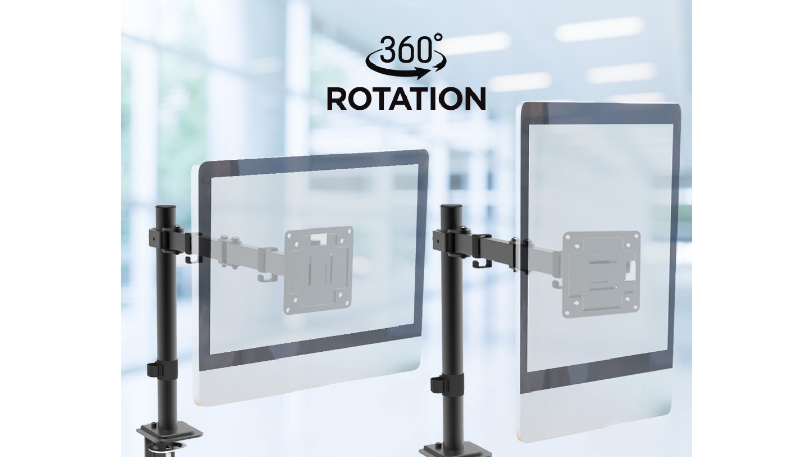 Viviendo Steel Single Monitor Mount Harvey Norman