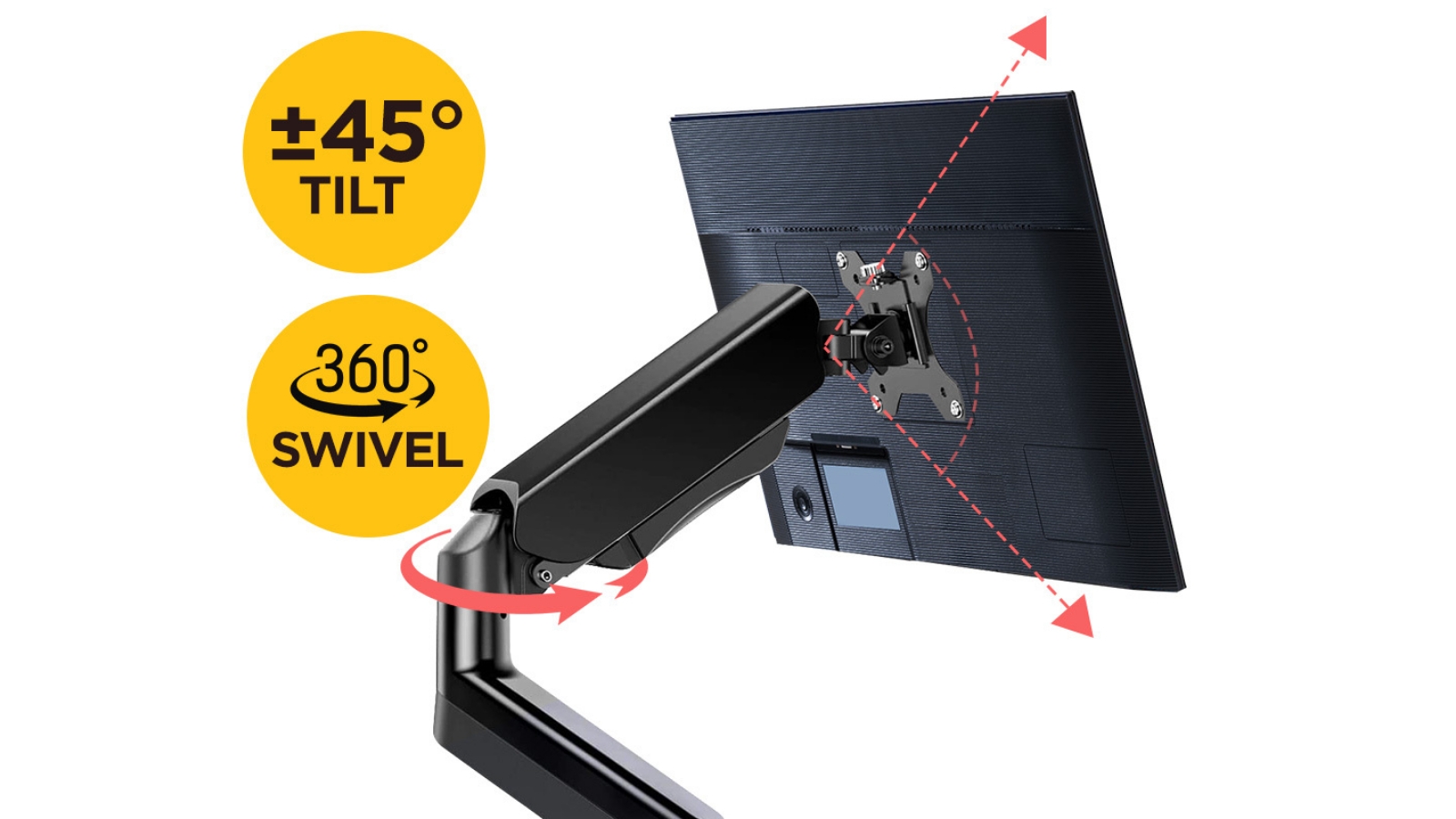Viviendo Gas Spring Dual Monitor Mount Harvey Norman