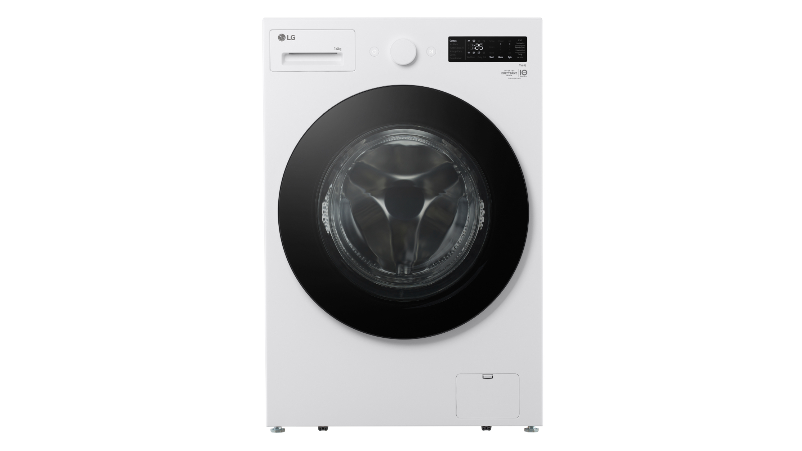 LG 14kg XL Series Front Load Washing Machine - Matte White