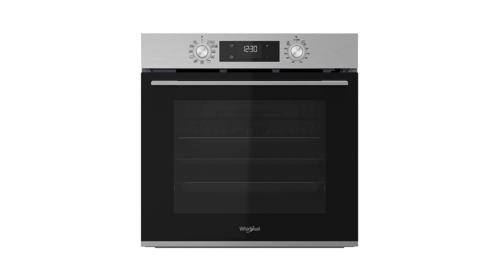 Whirlpool 60cm Multi-Function Smart Hydrolytic Oven - Black
